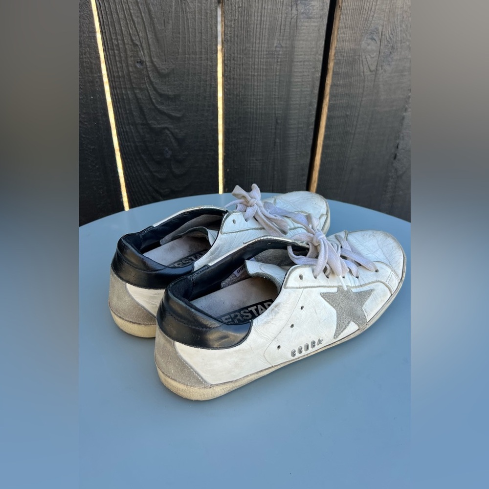 Golden Goose White and Gray Sneakers - Picture 5 of 6